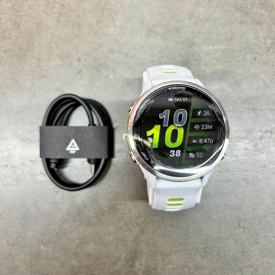 Garmin Forerunner 970 Smartwatch White/Lime Green