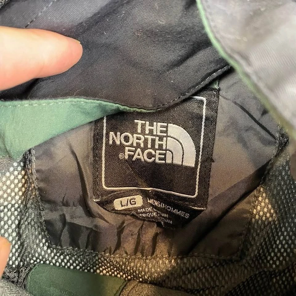The North Face HyVent Hooded Rain Jacket Green Black Men’s Large - photo 2