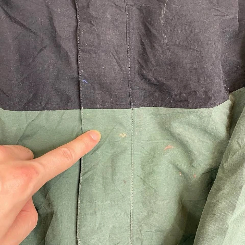 The North Face HyVent Hooded Rain Jacket Green Black Men’s Large - photo 5