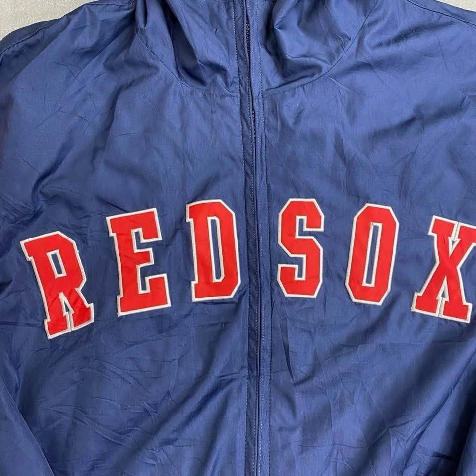 Vintage Boston Red Sox Hooded Windbreaker Jacket MLB G-III Sport - photo 4