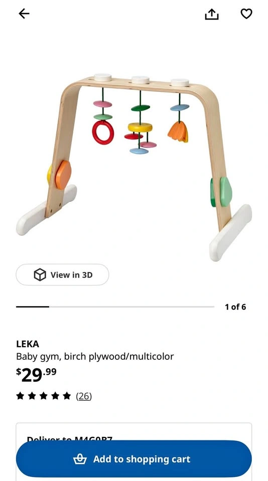 IKEA LEKA Baby gym