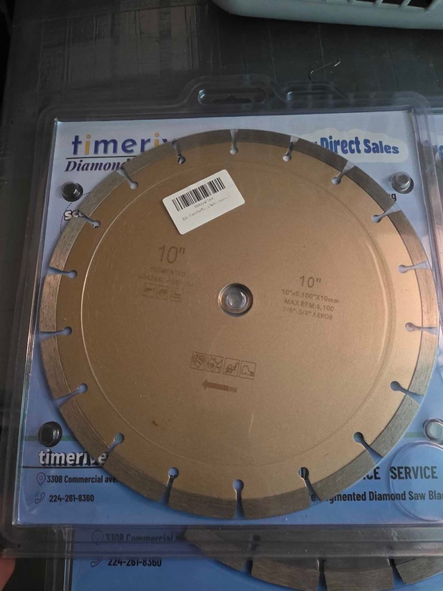 NEW Segmented Diamond Saw Blades 7", 10", 12" - photo 3