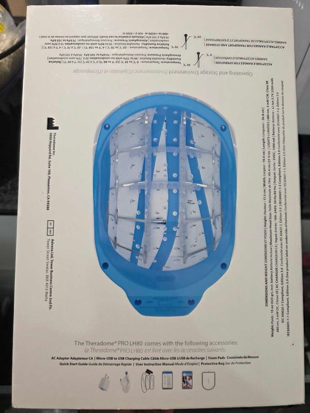 BRAND NEW Theradome PRO LH80 Laser Hair Growth Helmet - Sealed - photo 3