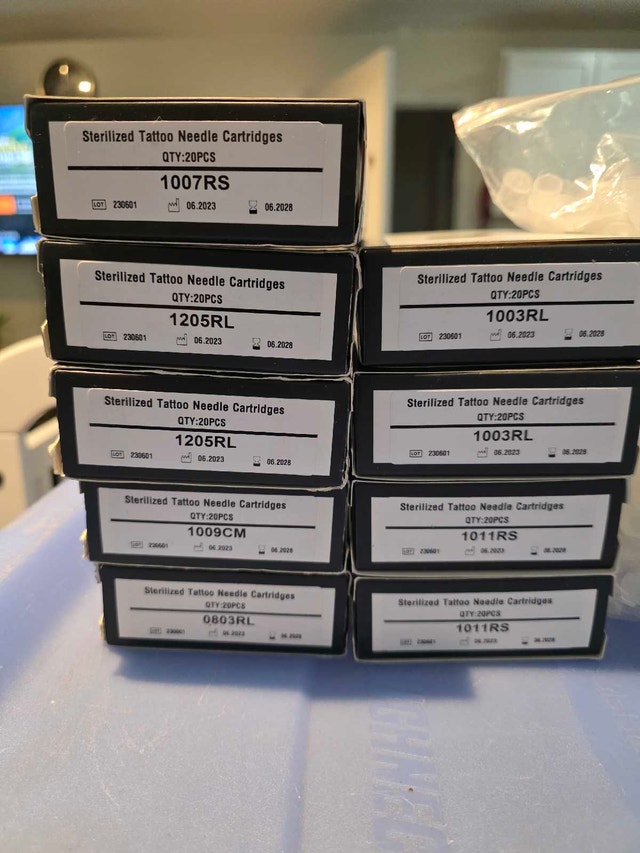 Tattoo Supply 9 New Cartridge Boxes (180 Needles)