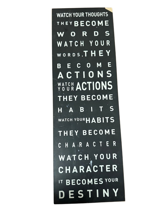 Inspirational Wall Art - Watch Your Thoughts