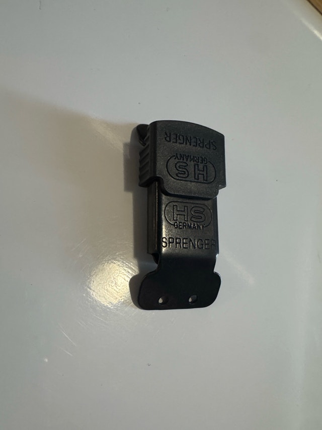 2.25mm Herm Sprenger Black ClicLock Buckle - make offer - photo 2
