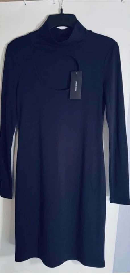 Vero Moda Navy Long Sleeve Dress with Asymmetrical Cutout - Juni - photo 2