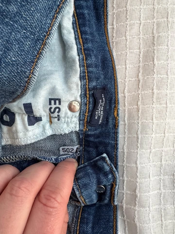 GAP 502 Blue Denim Shorts Size 29 - photo 2