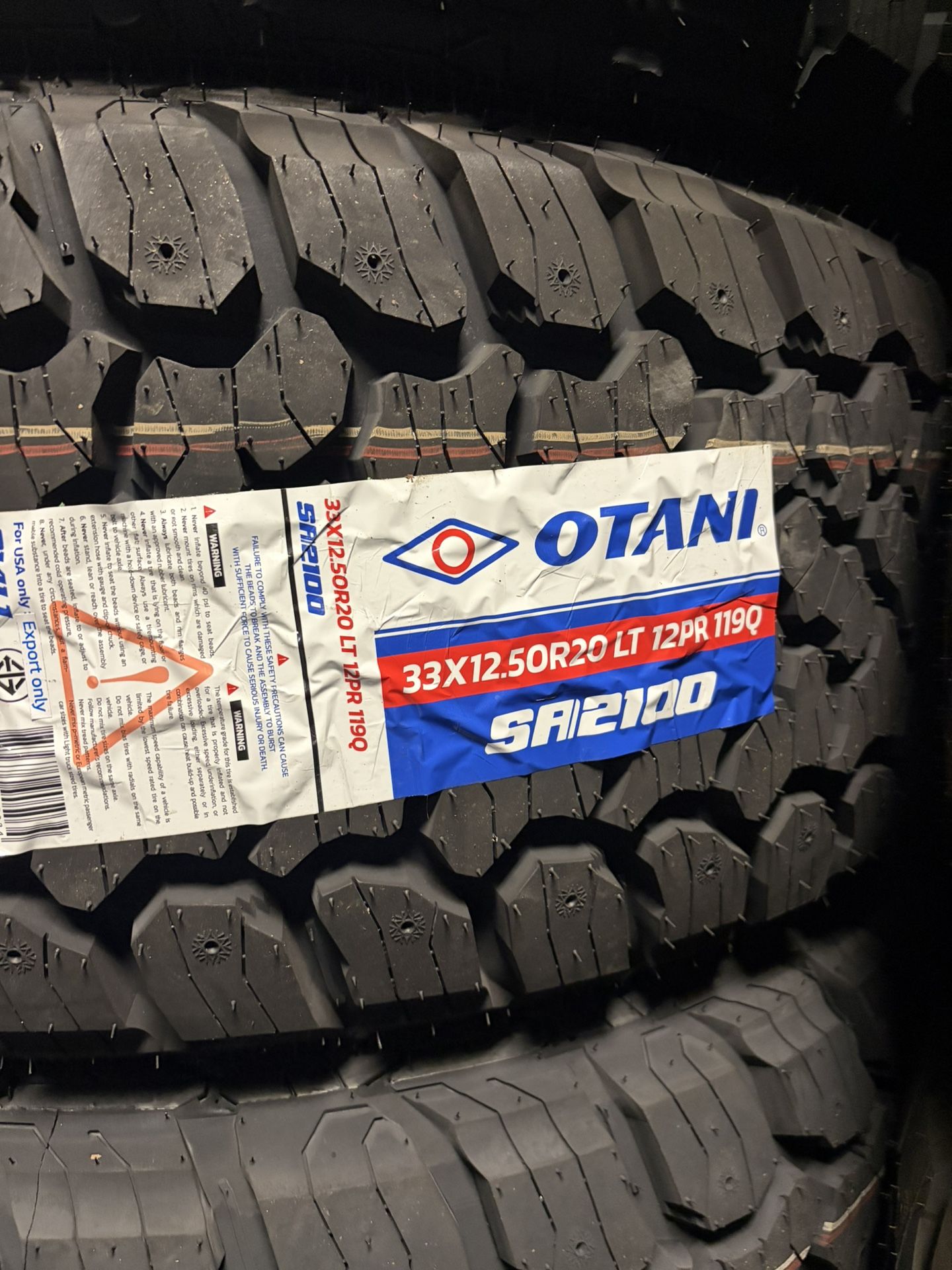 All Terrain Tires 33x12.50/20 - photo 2
