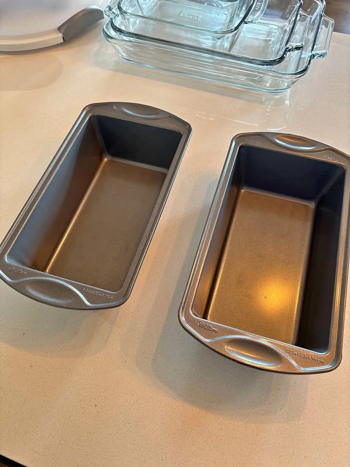 Two loaf pans