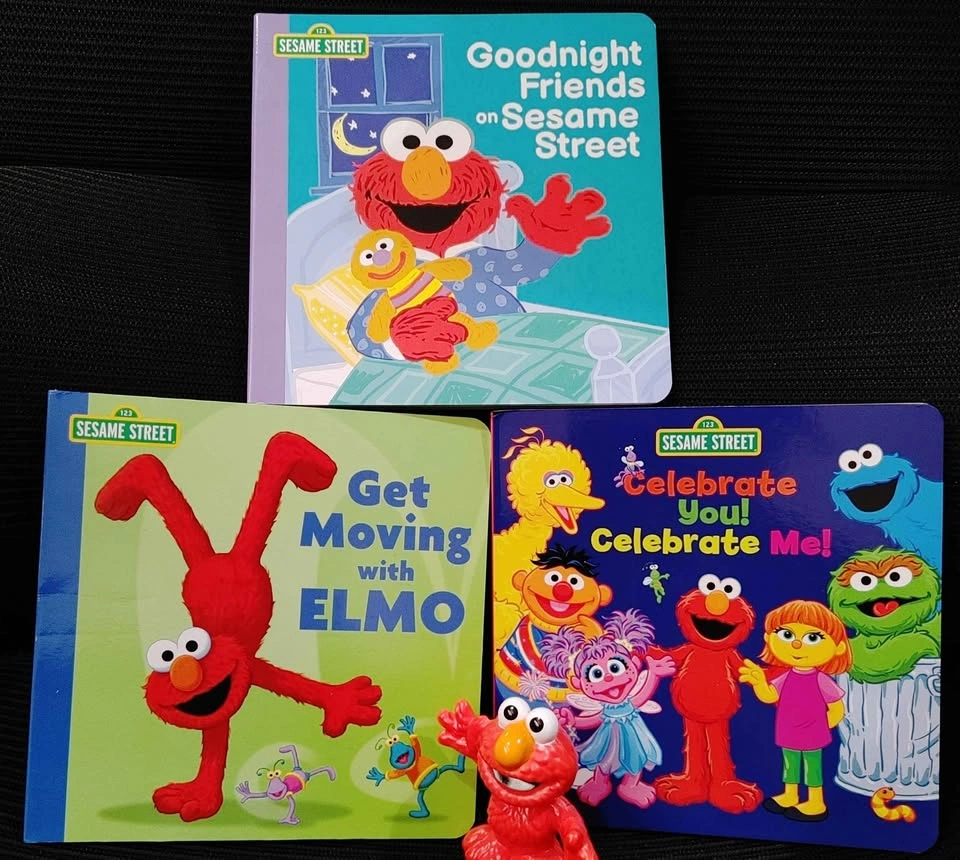 3 Sesame Street Board Books, Toy & Mini Beach Tote - photo 2