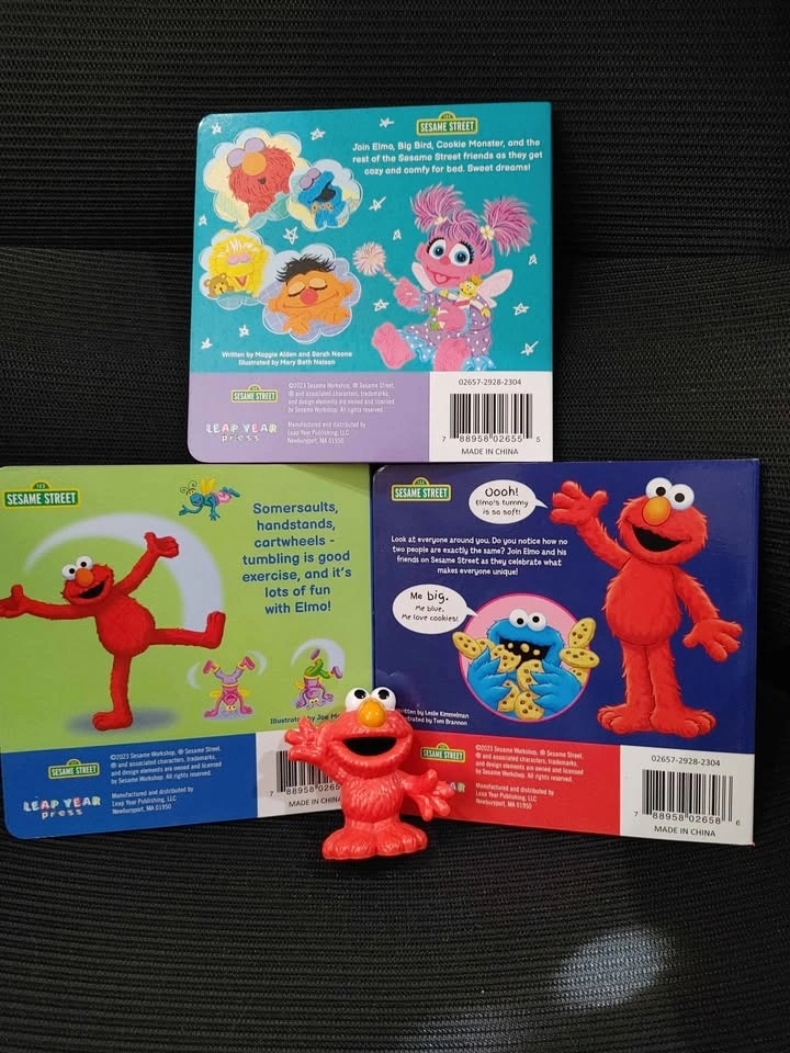3 Sesame Street Board Books, Toy & Mini Beach Tote - photo 5