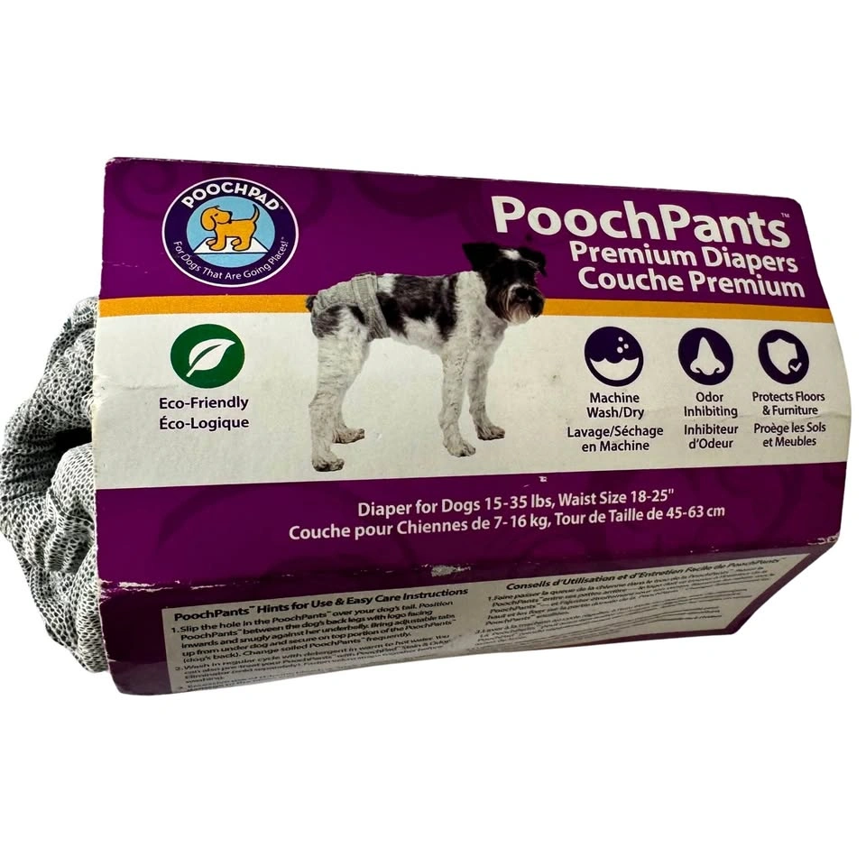 PoochPad PoochPants Diapers for Dogs 15-35 lbs