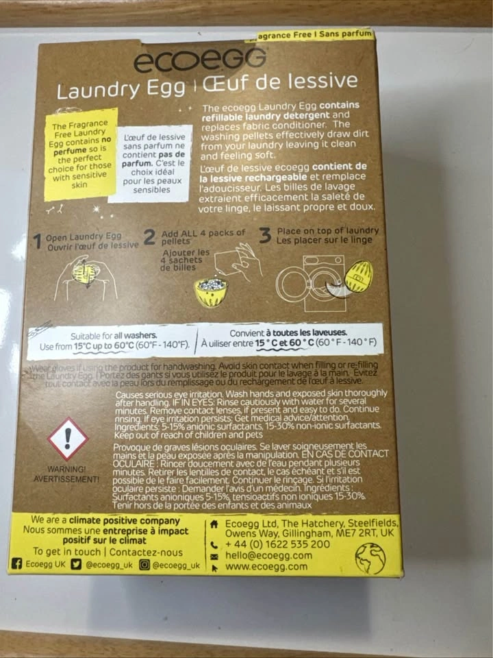 ECOEGG Laundry Egg 70 Washes Fragrance Free - photo 2