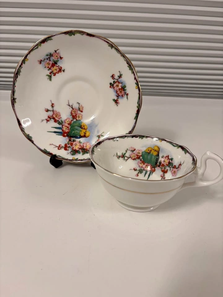 Vintage Royal Albert Old English Rose Teacup & Saucer