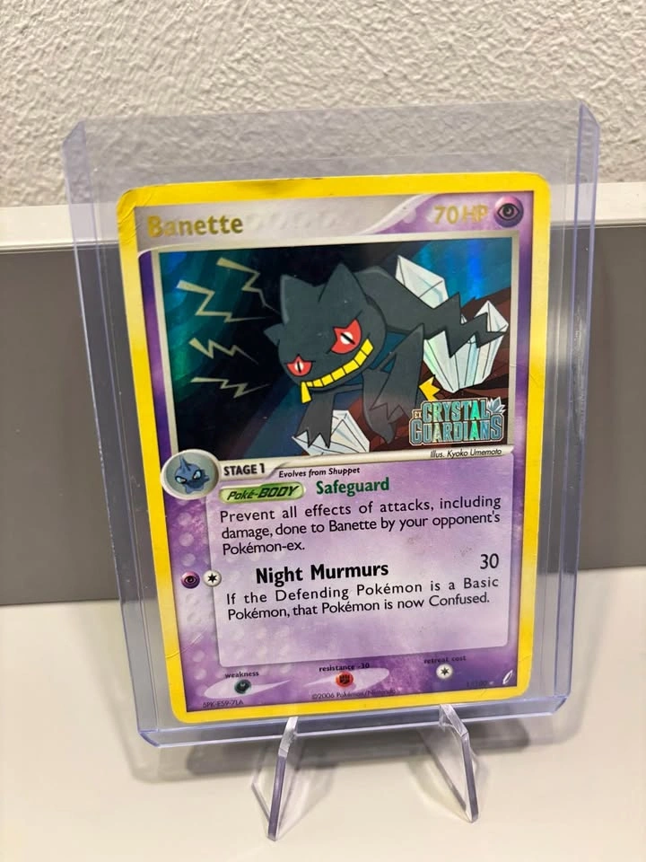 Banette Crystal Guardians Stamped Pokemon