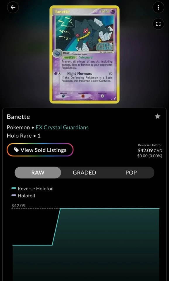 Banette Crystal Guardians Stamped Pokemon - photo 4