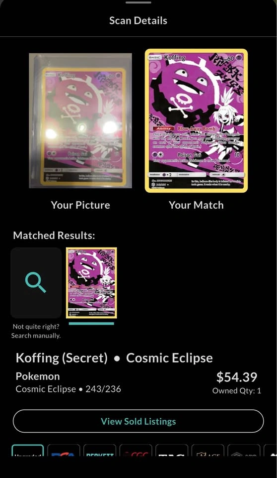 Koffing Secret Rare Holo Pokemon - photo 5
