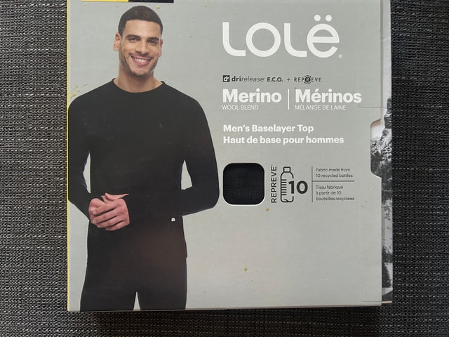 Brand New Lole Merino Baselayer Top Shirt