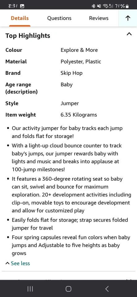Skip Hop Foldable Jumper with Box - photo 2