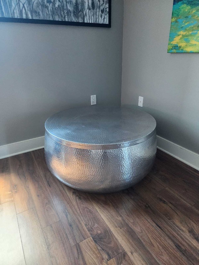 Hammered Metal Coffee Table - photo 3