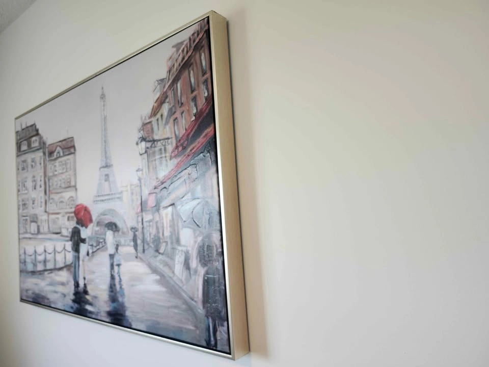 Paris Street Scene Eiffel Tower Painting Wall Art - photo 3