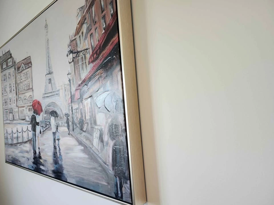 Paris Street Scene Eiffel Tower Painting Wall Art - photo 4