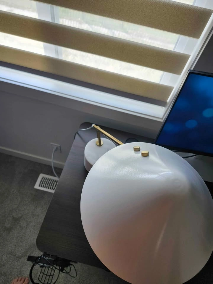 Modern Marble & Brass Desk Lamp - photo 3