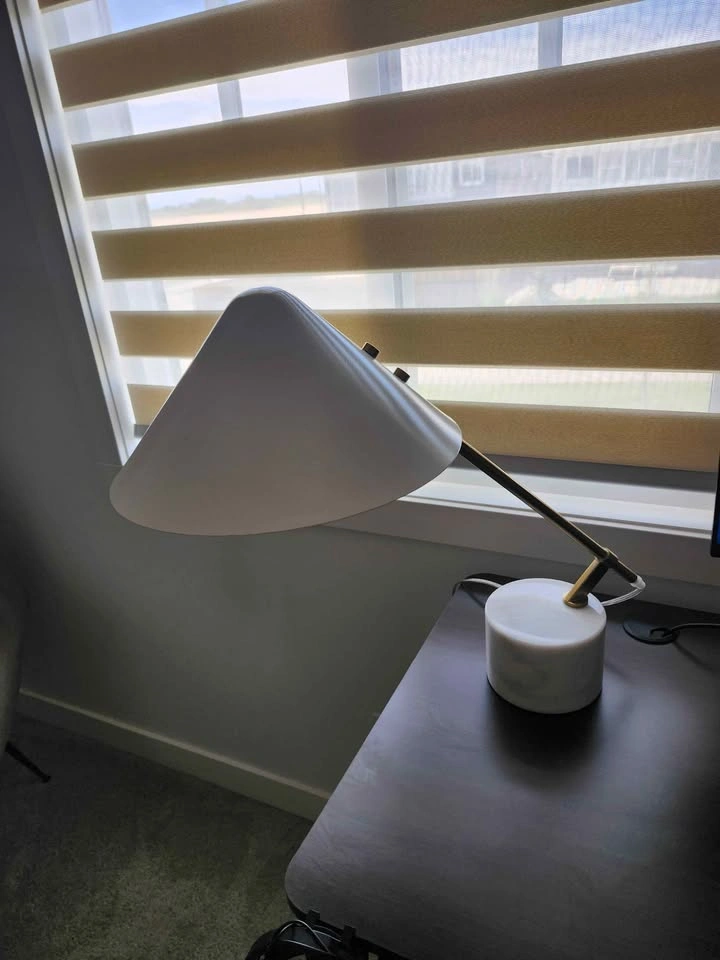 Modern Marble & Brass Desk Lamp - photo 4