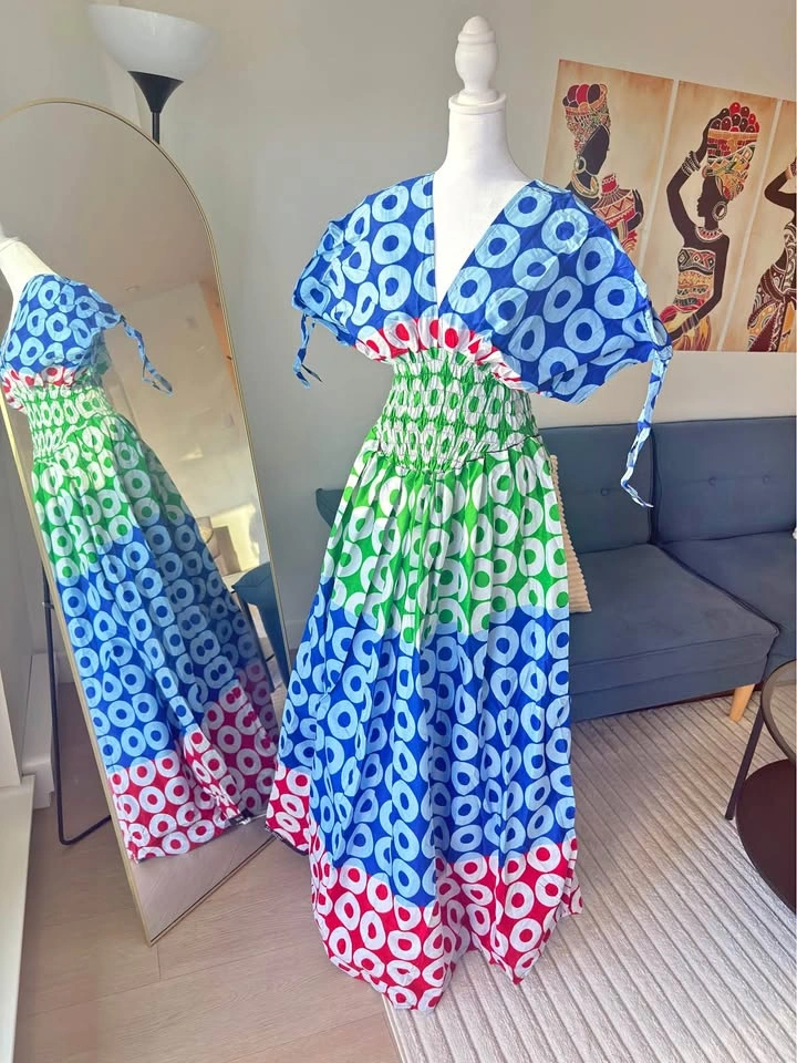 African Print Summer Dress