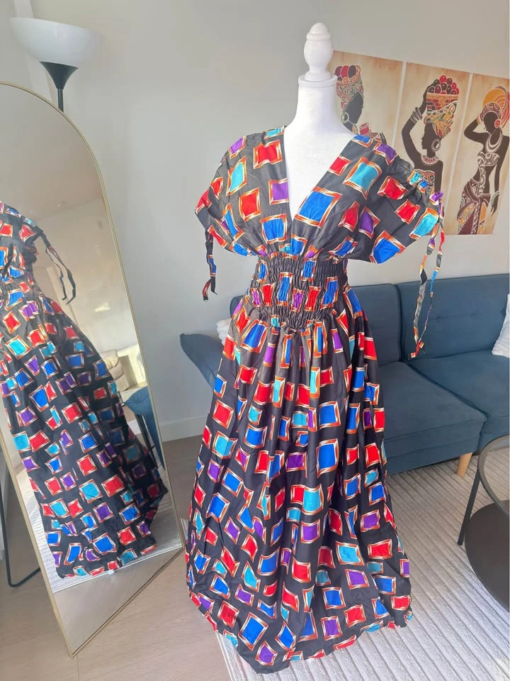 African Print Summer Dress - photo 5