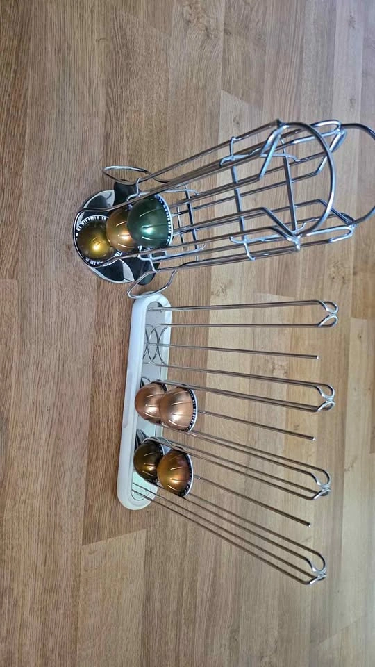Nespresso Pod Holders - 2 Metal Capsule Dispensers