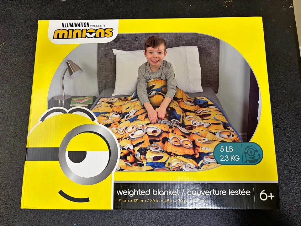 Minions Weighted Blanket 5 LB 36x48 inches