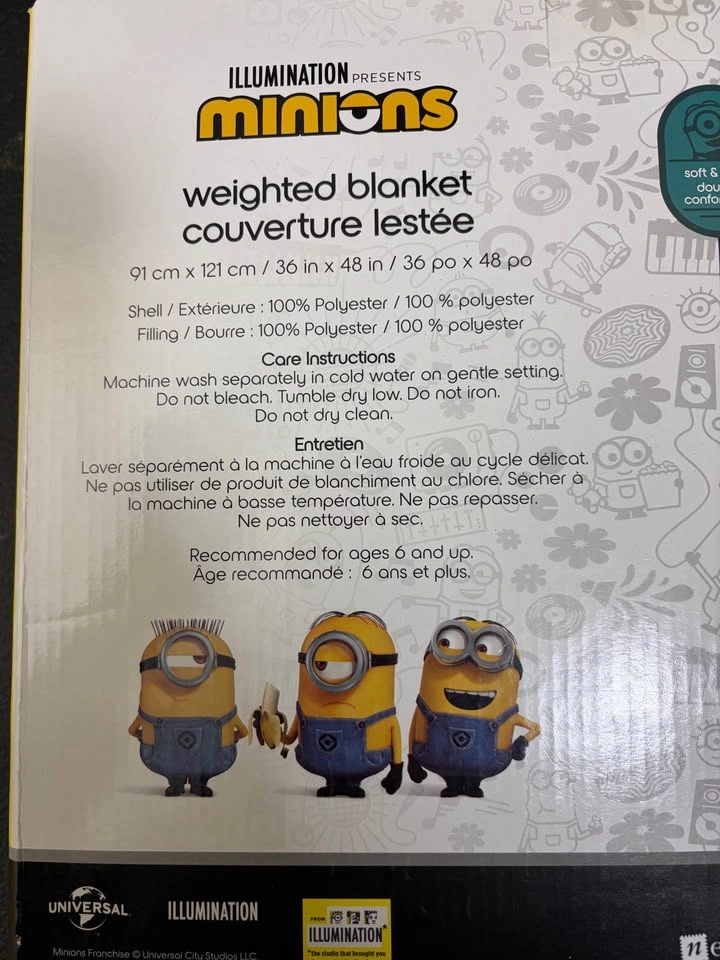 Minions Weighted Blanket 5 LB 36x48 inches - photo 4