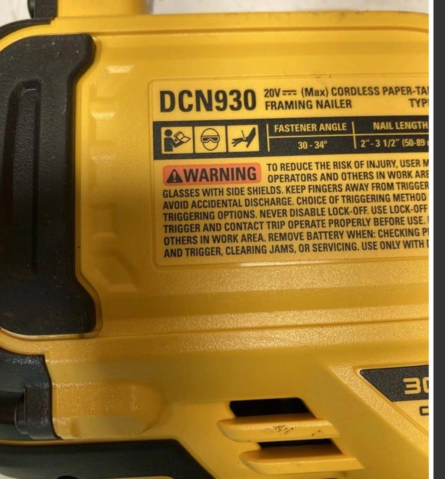 Dewalt 20Volt 30° Cordless Framing Nailer - photo 2