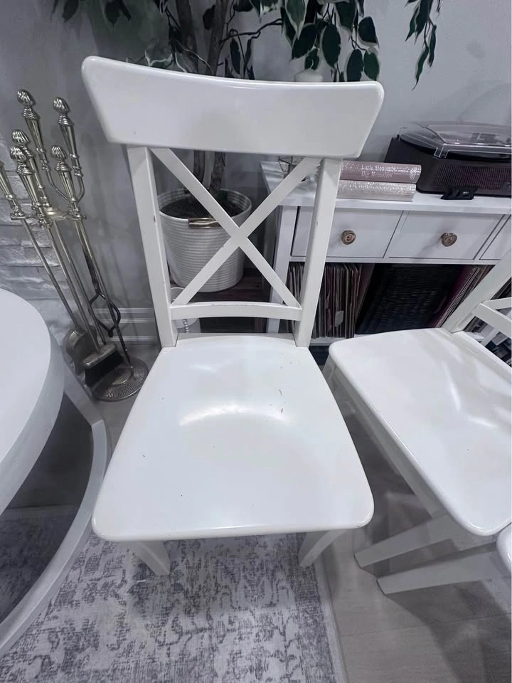 White Dining Chairs - Set of 4 - photo 2
