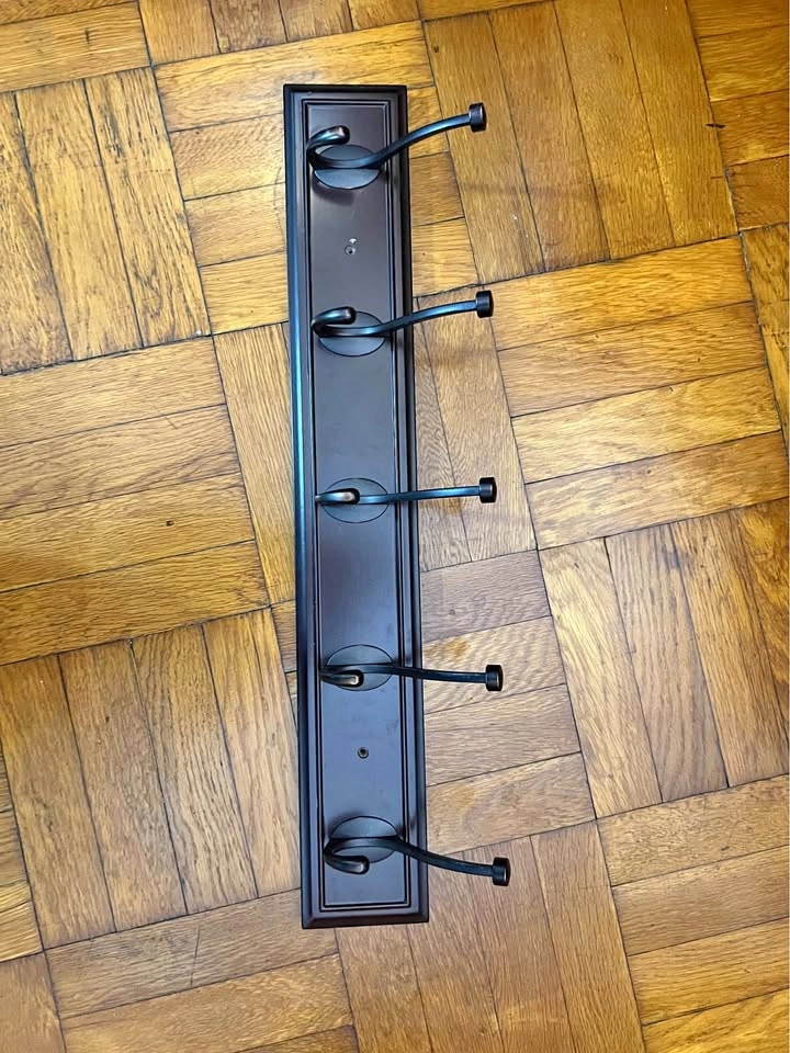 27" Coat Rack Wall Mount with 5 Hooks