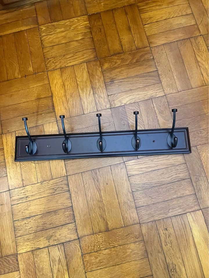 27" Coat Rack Wall Mount with 5 Hooks - photo 2