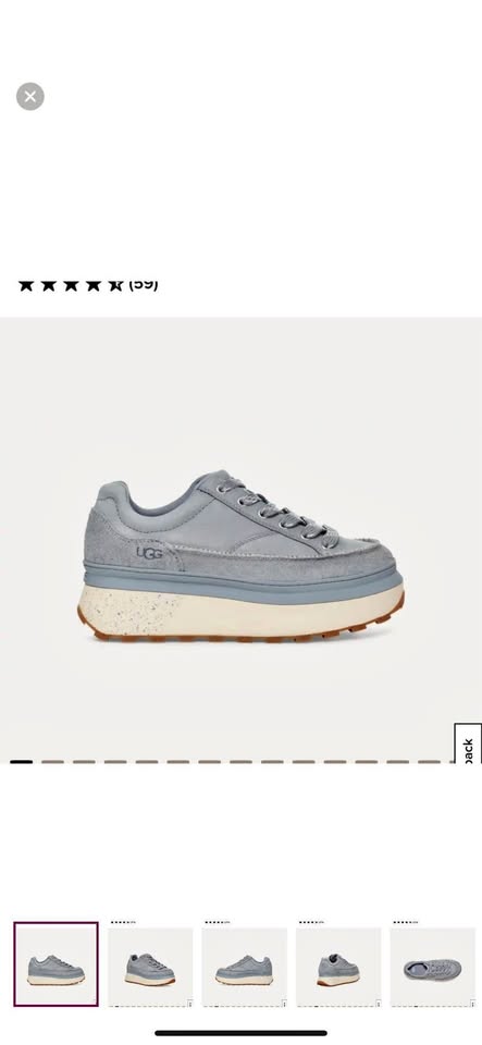 UGG light blue/gray Platform Sneakers size 8