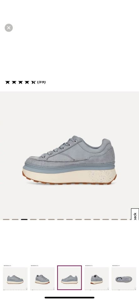 UGG light blue/gray Platform Sneakers size 8 - photo 3