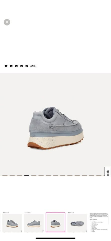 UGG light blue/gray Platform Sneakers size 8 - photo 4
