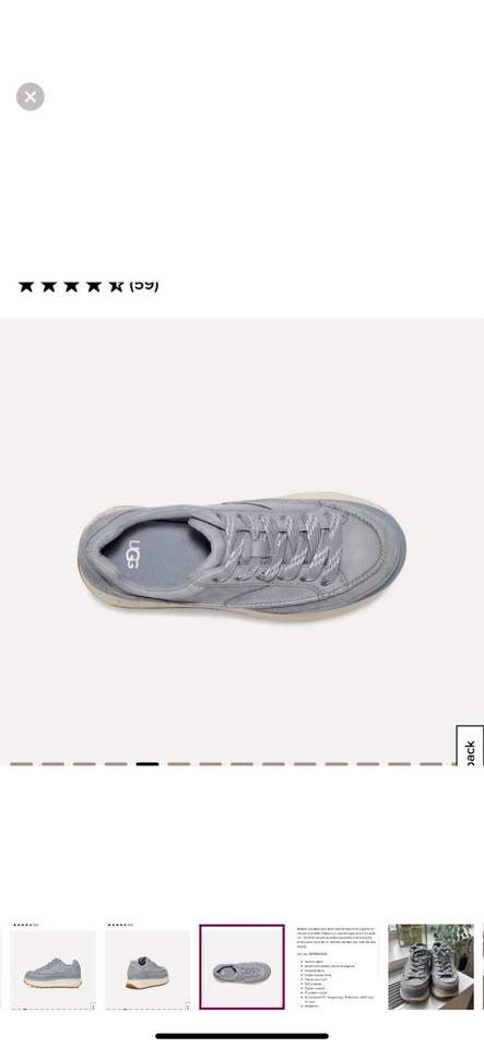 UGG light blue/gray Platform Sneakers size 8 - photo 5