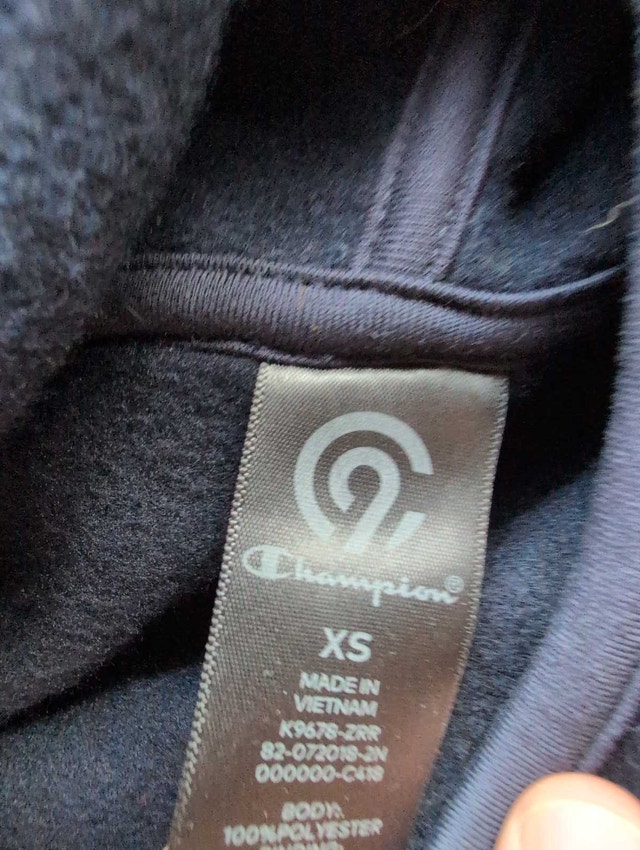 Champion Hoodie XS blue extra small - photo 2