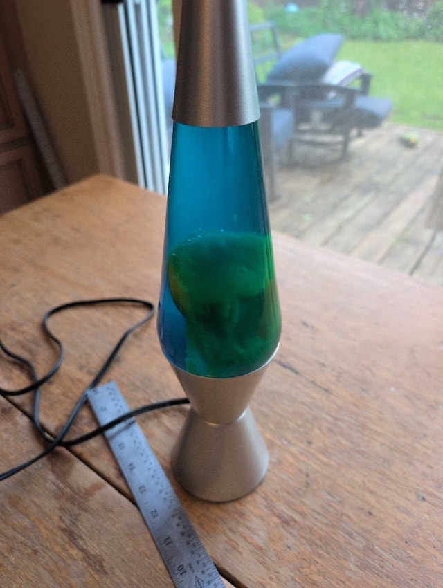 Lava Lamp green blue