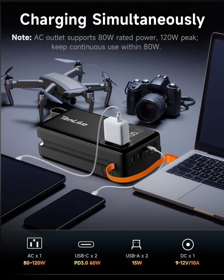 Portable Power Station with AC Outlet Power Bank - photo 3