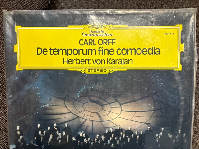 Carl Orff De temporum fine comoedia Vinyl Record - photo 2
