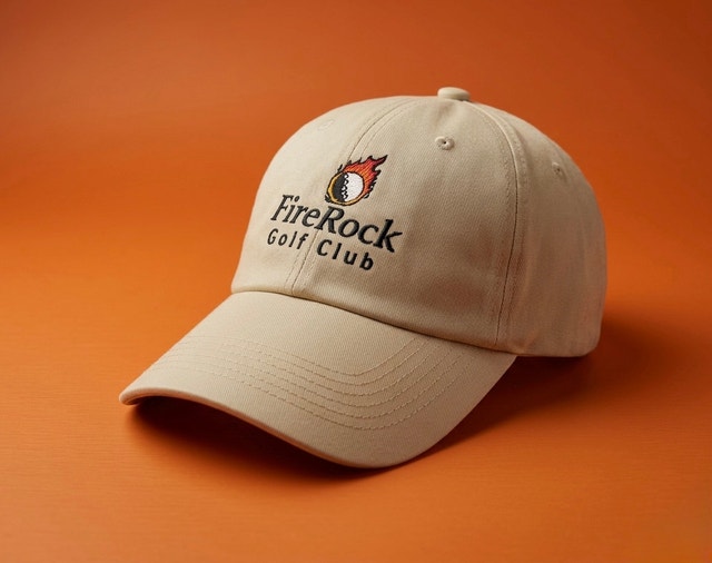 Komoka FireRock Golf Club Premium Twill Cap - Khaki