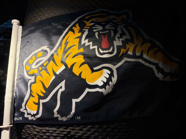 Hamilton Tiger-Cats CFL Window Flags (2) - photo 2
