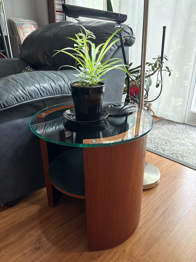 Iconic 70’s ‘Lunar’ side table RS Associates.