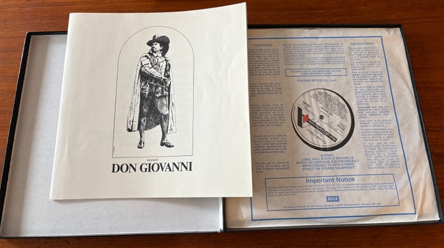 Vintage Mozart: Don Giovanni Vinyl 3-LP Box Set - Decca UK - photo 3